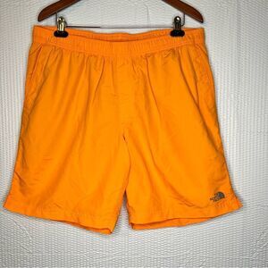 The North Face Flashdry Orange Swim Shorts With Drawstring & Pockets Size XL